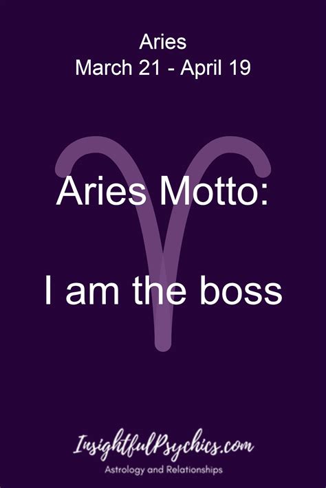 aries motto